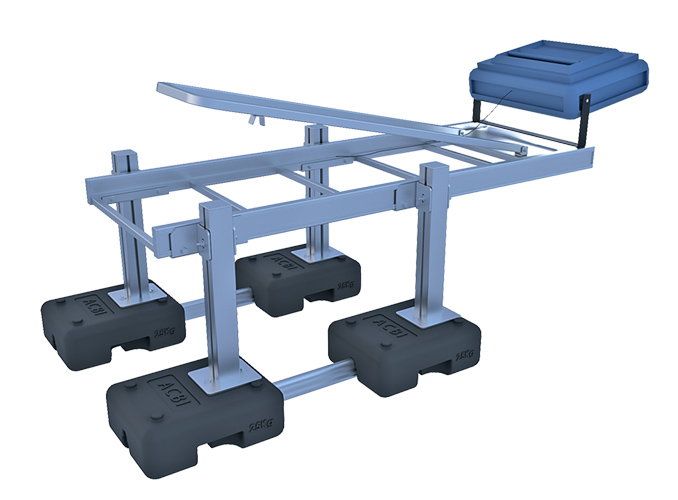 support de projecteur autoportant aluminium stablight